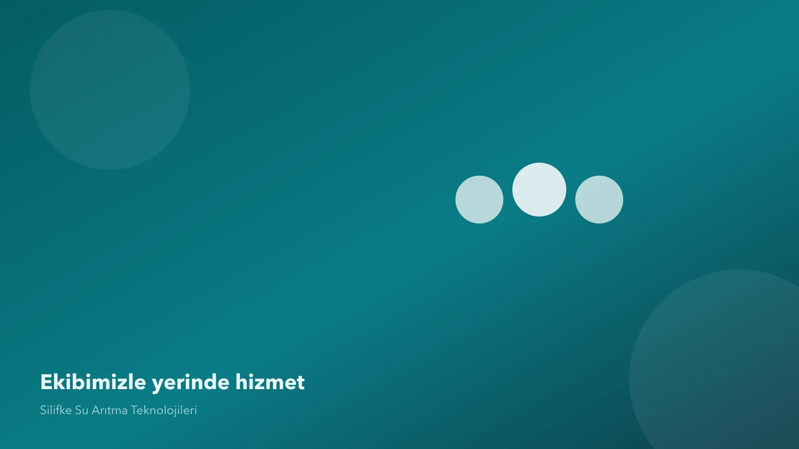 Silifke Su Arıtma hizmet ve saha çalışmaları